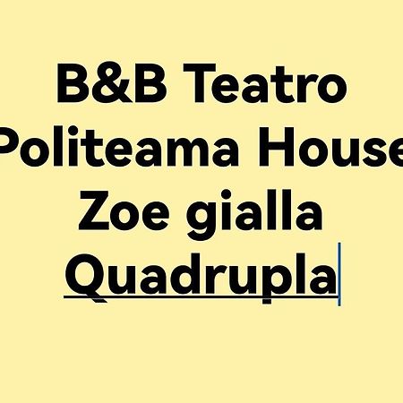 Bed and Breakfast Palermo Centro Zoe Экстерьер фото